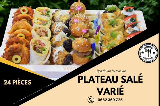 Plateau mini snacks salés 24pièces