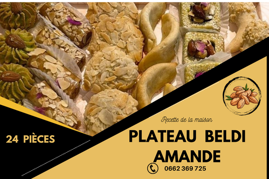 PLATEAU BELDI AMANDE 24 Pcs
