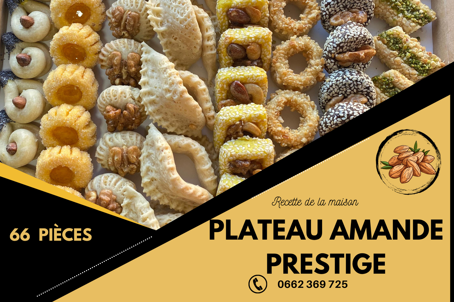PLATEAU AMANDE PRESTIGE 66Pcs